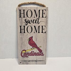 St Louis Cardinals Home Sweet Home Wood Hang Sign Fan Creations MLB Red